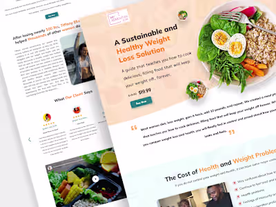 Healthy Diet Plan | UX UI Designer