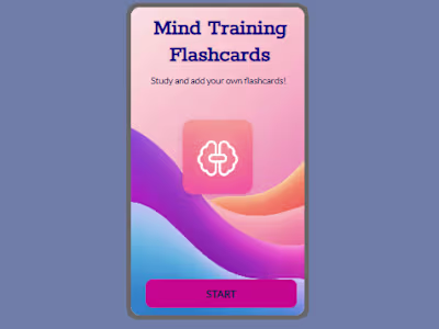 Mind Training Flashcards App Development