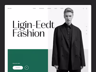 UX/UI design for Fashion Brand