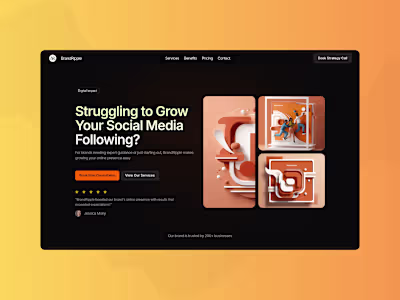 BrandRipple - Framer Website for Agencies