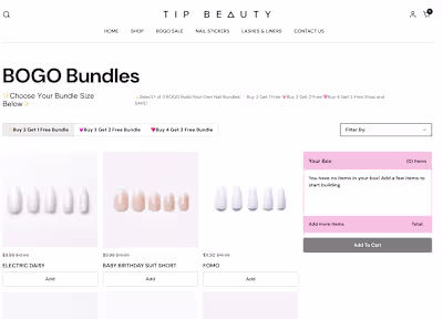 Custom BOGO Bundle Builder with Shopify Discounts