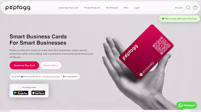 Poptagg – Smart Digital Business Card Platform