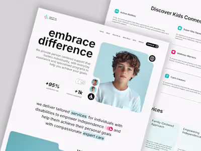 Web design & development for a charity