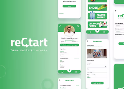 ReCtart App UI on Behance