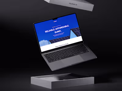 SunFi Clean Energy - Figma to Framer Development