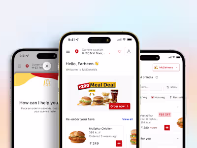 McDonald’s App Redesign – Simplifying Ordering & Enhancing UX
