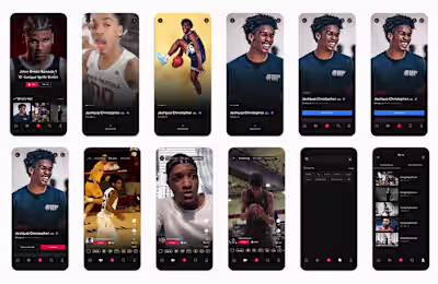 A basketball app with a Linkedin feel