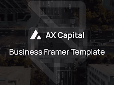 Ax Capital - Website (Template)