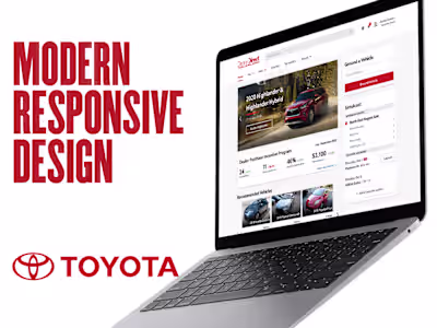 UI Design for Toyota Dealer Direct