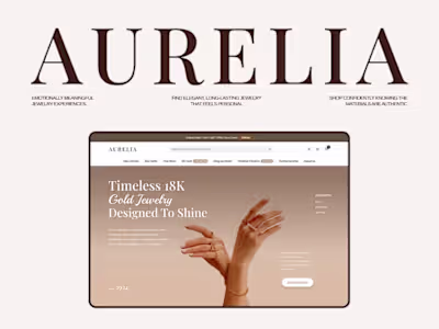 Aurelia | 18k Gold Plated Jewelry Website
