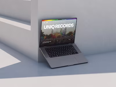 UniQ Records | Inclusive Landing Page Redesign