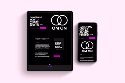 Om On Wellness App Landing Page