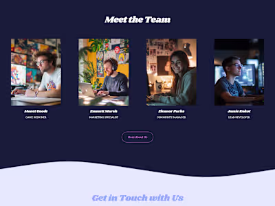 Gaming Company | Squarespace Web Design