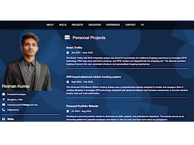 Personal Portfolio Website Development