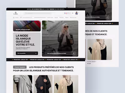 Fashion E-Commerce Web concept