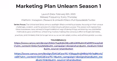 Marketing Plan Unlearn Season