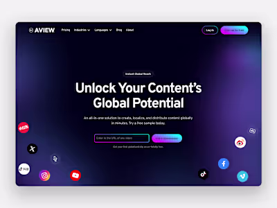 Aview - Web Design & Product Design