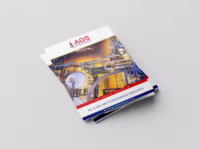 Corporate Folder Design for Aryan Oil Services (AOS)