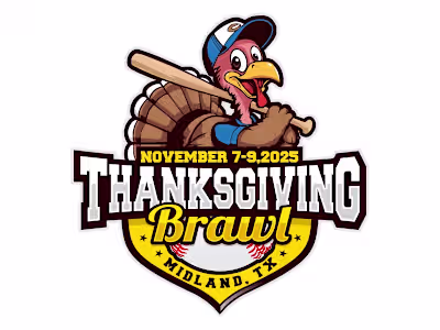 Worked on a Thanksgiving Baseball Match logo.