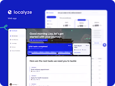 Redesign of HR dashboard and talent experience for Localyze