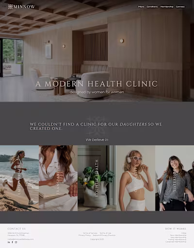 Minnow Wellness Website Design