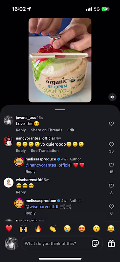 Sample of real comments I