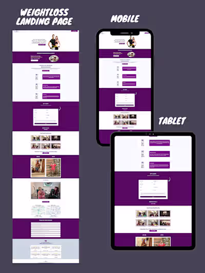 Innovative Health and Wellness LandingPage
