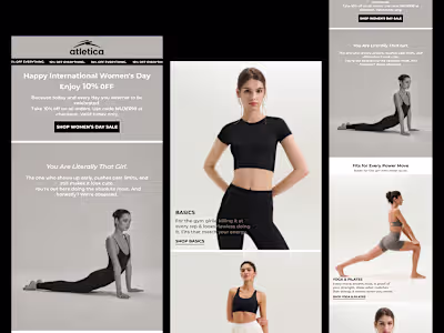 International Women's Day Email Campaign for Atletica