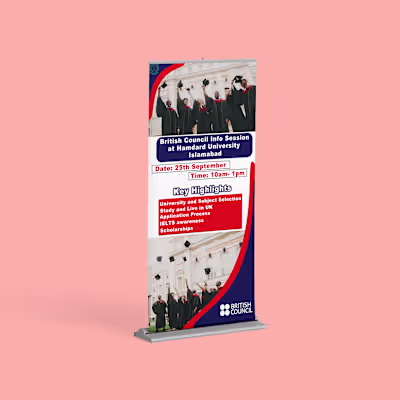 Standee for British Council :: Behance