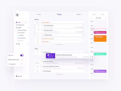 Task Management Application Dashboard