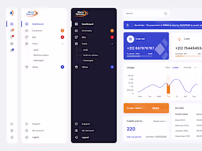 Sidebar Navigation - Desktop