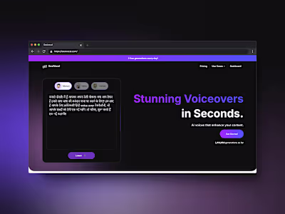 DESIVOCAL SAAS WEBAPP UIUX