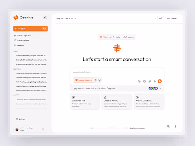 Cognivo - AI Chatbot Dashboard