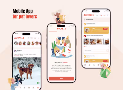 Mobile app for pet lovers