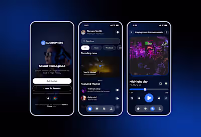🎧 Music App UI Design — Concept Project I designed a clean,...