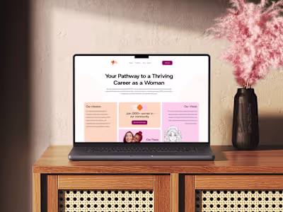 Responsive Landing Page for Her Tech Africa