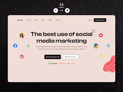 Figma to Framer - Sark Landing Page