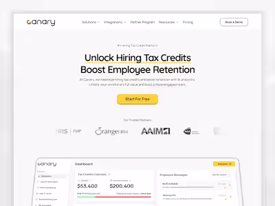 Canary AI Framer Website