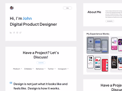 Designing a Portfolio Website and Publish with Framer
