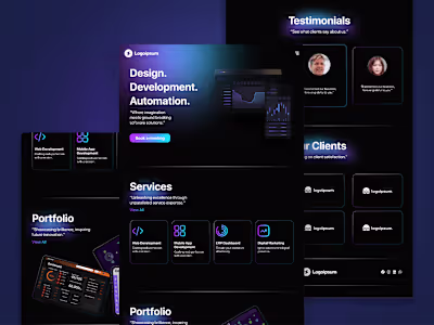 Software Company - Landing Page Design