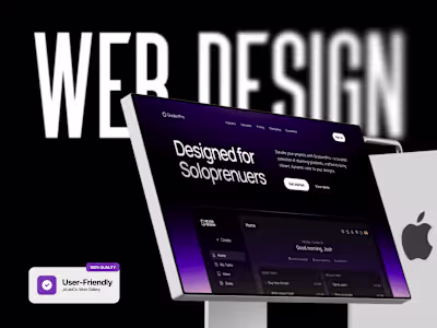 GradientPro Landing Page Design