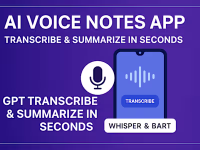 AI Voice Notes App – Real-Time Transcription & Summarization 
