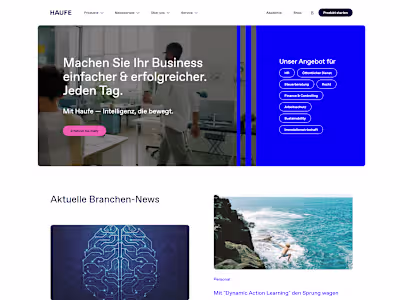 Corporate Website for Business Software & Services