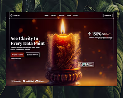 Your hero section could look like this too. Clear and highli...