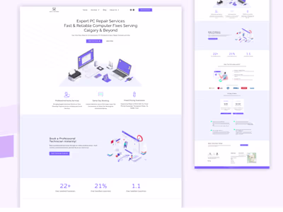 Service Company Website Design