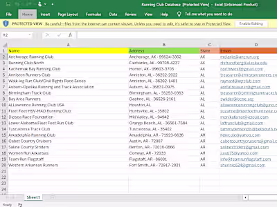 Data Scraping pt. 2 Running Club