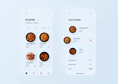 Food Mobile App Design