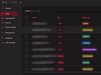 Authentication and IoT platform for Wattius Battery Solutions SL