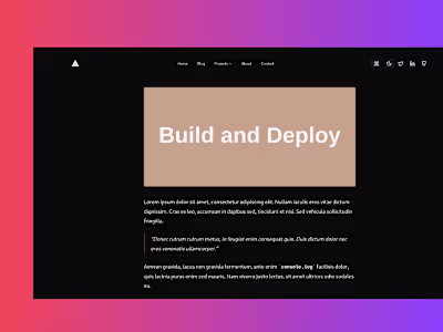 Section Blog - Open Source Theme 