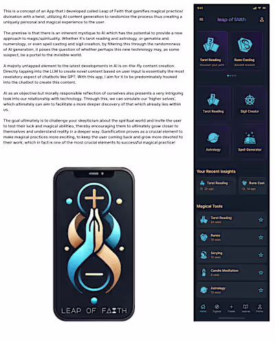 App Concept: Leap of Faith